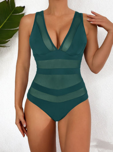 Sexy Form-fitting Cutout One-piece Swimsuit